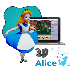 Alice 3d - КИБЕРшкола программирования для детей, компьютерные курсы для школьников, начинающих и подростков - KIBERone г. Великий Новгород