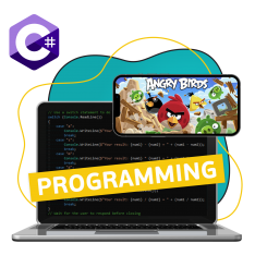 Программирование на C#. Удивительный мир 2D-игр - КИБЕРшкола программирования для детей, компьютерные курсы для школьников, начинающих и подростков - KIBERone г. Великий Новгород