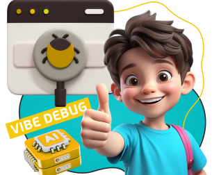 Тестирование & Vibe Debug. Охотники за багами - КИБЕРшкола программирования для детей, компьютерные курсы для школьников, начинающих и подростков - KIBERone г. Великий Новгород